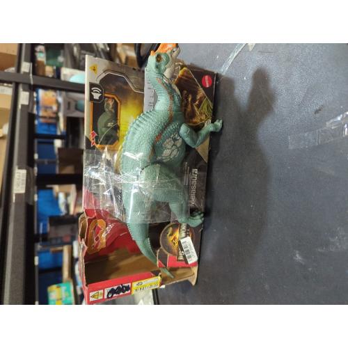 Mattel Jurassic World Rebirth Wild Roar Maiasaura Dinosaur Toy with Tail-Controlled Chomp Multi-Direction Attack & Sound, Posable & Digital Play