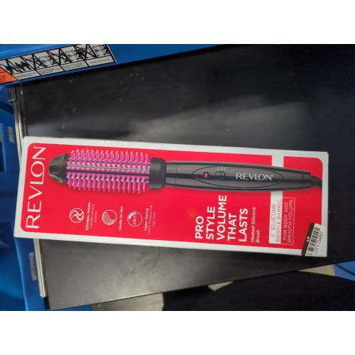 Revlon® Pro Collection 1-Inch Silicone Heated Styling Brush in Pink/Black