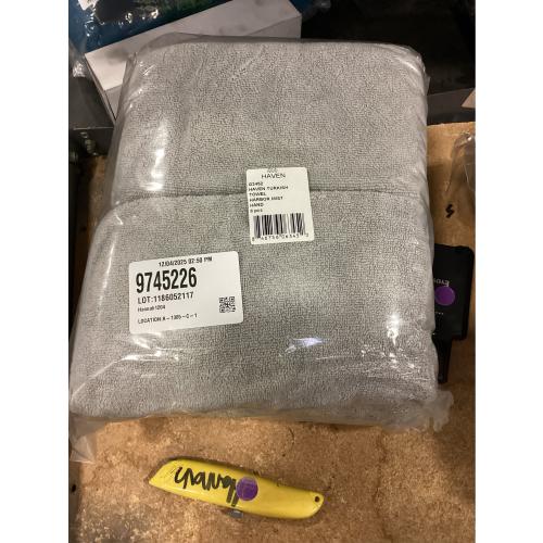 Haven Turkish Cotton Hand Towel in Harbor Mist Grey