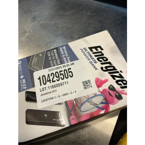 Energizer 10000mAh PowerSafe Wireless/Wired QC3 IFast USB-C/a Charging