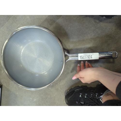 GreenPan Hybrid 11” Nonstick Stainless Steel Wok Pan, APEX Tri-Ply Thermobond PFAS-Free Ceramic NO LID MISSING LID