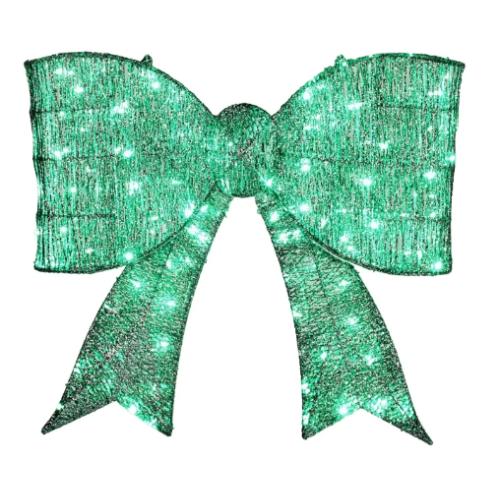 Pre-lit Giant Green Bowknot,