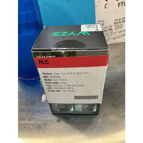 WYZE Cam v4 (Latest Model), 2.5K AI Security Camera, Indoor/Outdoor Cameras for Home Security, Baby Monitor & Pet Camera, Vibrant Color Night Vision, No Subscription Required, Free Expert Help