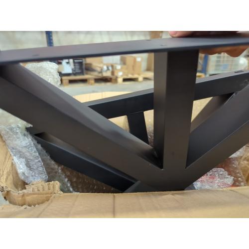 16 Inch Metal Bench Legs,Backrest Bracket Set of 2,Ideal Indoor/Outdoor(W 17.8 x H16) (1, C)