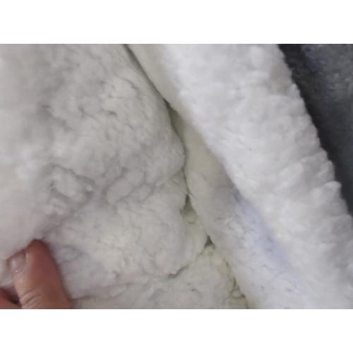 Amazon Basics Reversible Sherpa Throw Blanket, Dark Gray, 50x60