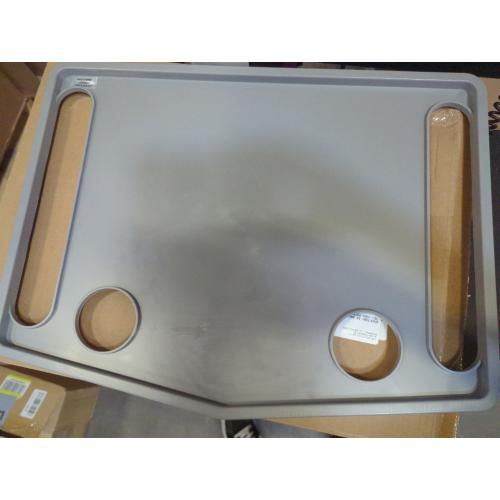 DMI Walker Tray With Cup Holders, Walker Tray For Folding Walkers, Mobility Accessory for Seniors, Tray Table for Standard Walkers, Multipurpose and Portable, Gray