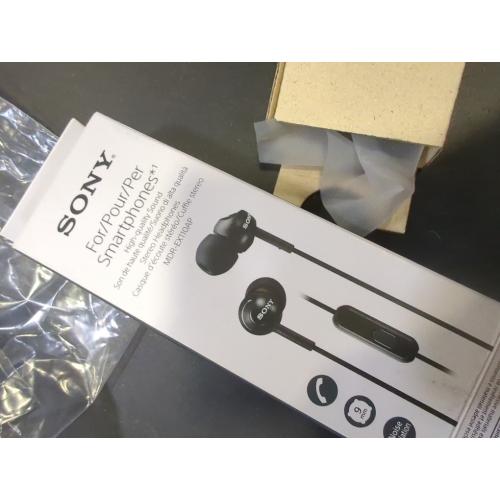 Sony Deep Bass Wired Earphones with Smartphone Control and Mic - Metallic Black