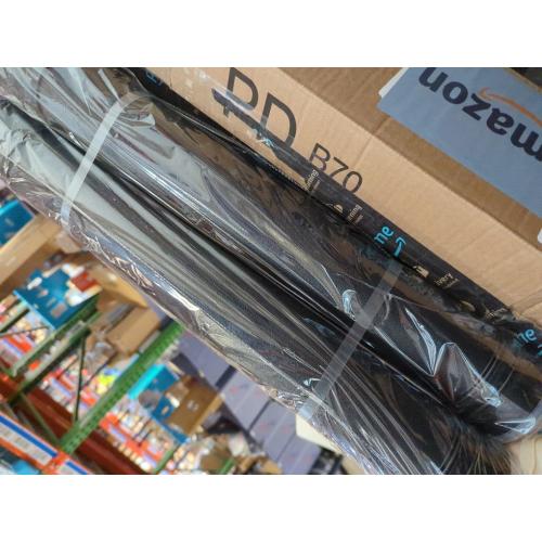 CALPALMY 2-Pack Extendable Poster Tubes Expand from 24.5” to 40” with Shoulder Strap | Carry Documents, Blueprints, Drawings and Art | Black Portable Durable Round Storage Cases with Lids and Labels