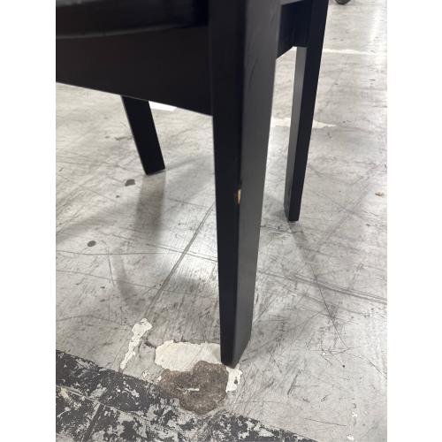 Terra Solid Wood Curved Back Dining Chair Black - Threshold ? designed with Studio McGee: No Assembly, Spot Clean, Arm Chair - with scratches, see the pictures