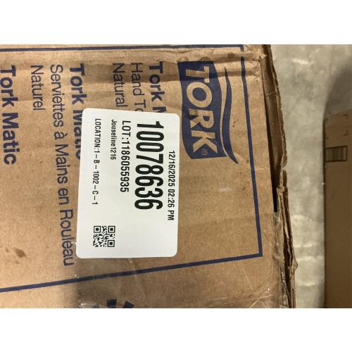 Tork 290088 Universal Single-Ply Hand Roll Towel, Natural, Pack of 6