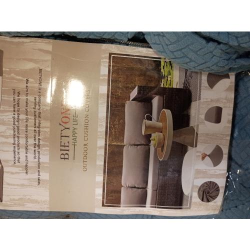 8PCS Patio Cushion Covers,Patio Furniture Couch Seat Slipcovers，Washable Furniture Protector, Replacement for Sofa Sectional Chair