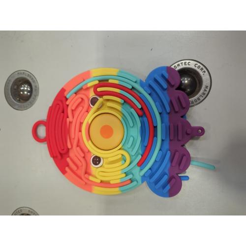 Silicone Sensory Activity Board,Double-Sided Busy Board for Fine Motor Skill,Fidget Toy for Calming, Stress, Anxiety, ADHD, Autism, Silent, No Mess, Kids 3  & Adults(Octopus,Colorful)