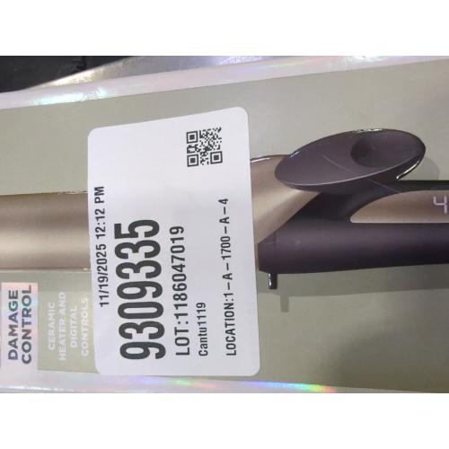 INFINITI PRO CONAIR Tourmaline Ceramic 1¼ Inch Curling Iron, 1¼-Inch Barrel Digital Hair Curler, Produces Loose Curls, 5 Heat Settings, For Use on Medium and Long Hair, Dark Grey