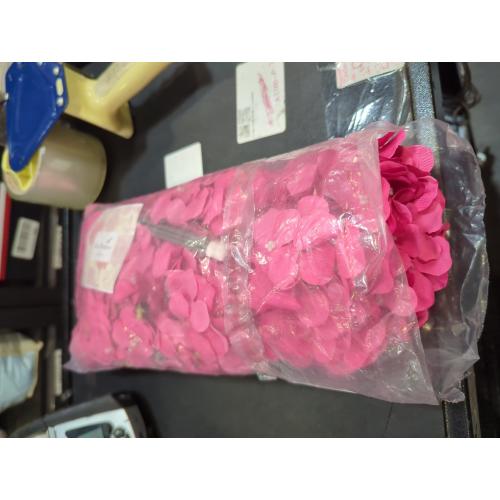 Pink 6 pack DuHouse 8.7 Silk Hydrangea Flower Heads with Stems Fake Hydrangeas Flowers for DIY Wedding Centerpiece Home Decor,Pack of 6(Fuchsia)