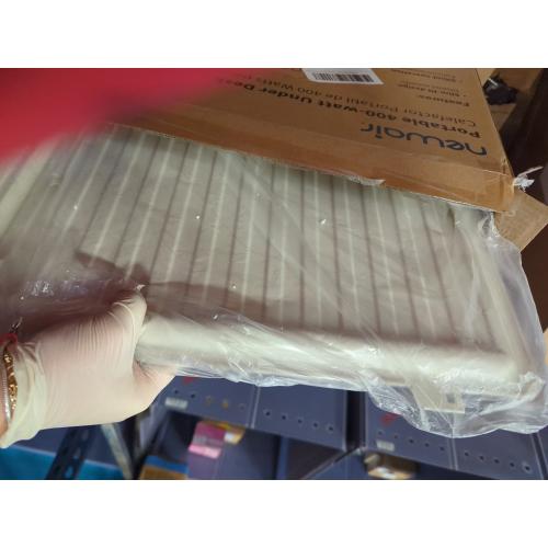 NewAir Portable 400-Watt Electric Oil-Filled Silent Slim Fit Design Under Desk Heater with Energy Efficient Operation - White