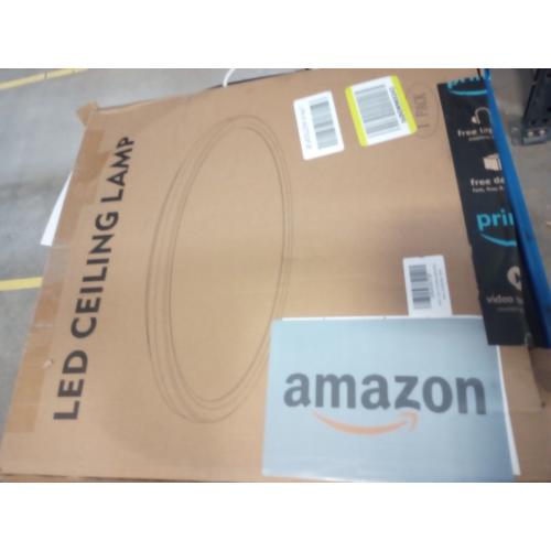 1PACK LED Flush Mount Ceiling Light Fixture, 3000K-4500K-6000K & 150W Equivalent Modern Kitchen Recessed Ceiling Lamp 36W 3600Lm 16 Inch Closet Round Surface for Bathroom Laundry Bedroom Hallway