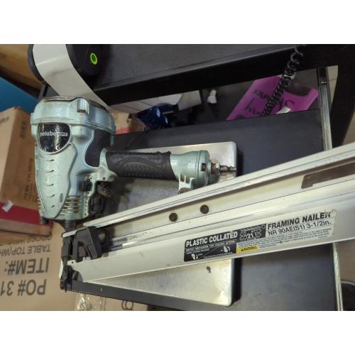 Metabo HPT Framing Nailer, Pro-Preferred Power Nailer for Flooring, Roof Decking, and More, Lightweight 7.5 lbs Framing Tool for 21° 2 to 3-1/2 Plastic Collated Nails, NR90AES1