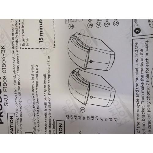 Black KEMIMOTO Upgraded Hard Saddlebags Impact-resistant with Secure Locking Waterproof Saddle Bags Compatible with Cruiser Dyna Softail Cruiser CM300 Rebel Shadow Vulcan