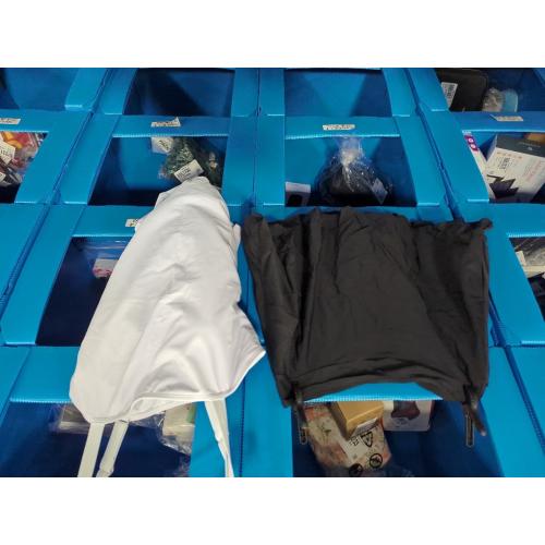 Size L..Women's High Waist Ruffle Elastic Blouse and Mini Skirt Set