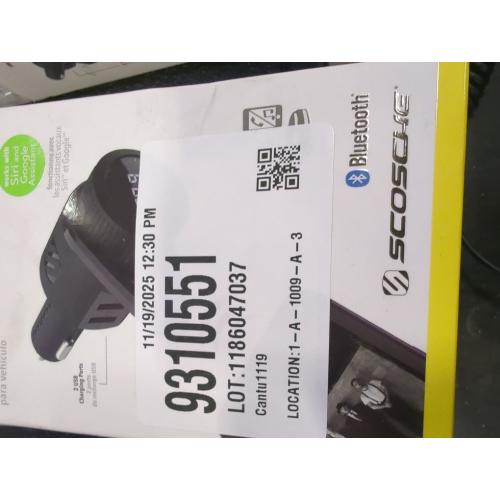 Scosche Bluetooth FM Transmitter (2.4A/12W 2-Port USB-A) - Black