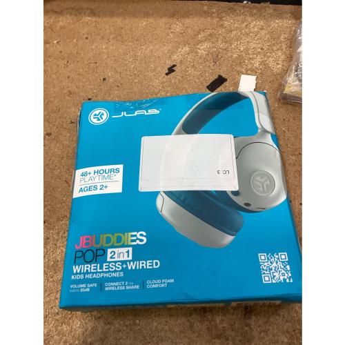 JLab JBuddies Pop Wireless Kids Headphones - Blue