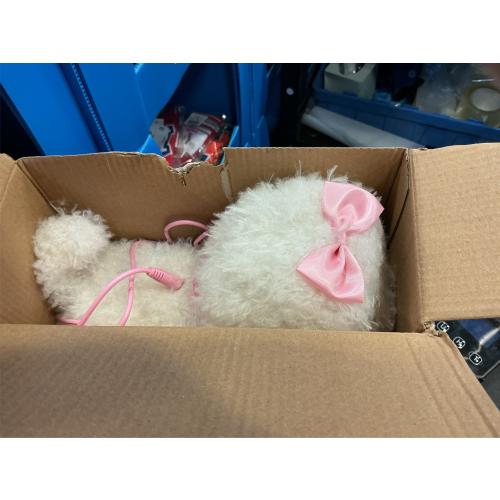 YH YUHUNG Walking and Barking Dog Toys for Kids with Remote Control Leash, Plush Electronic Pets Puppy Interactive Dog That Walk, Bark, Head Nod, Wags Tail(White)