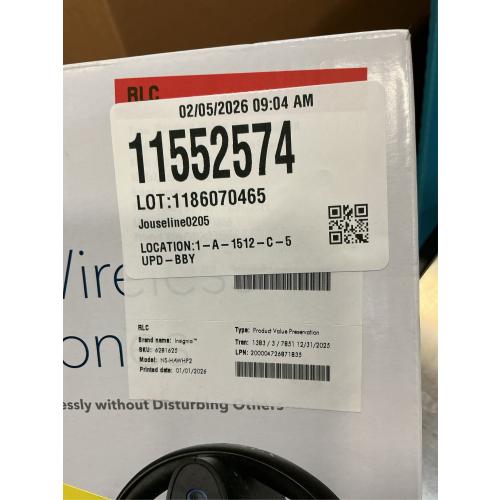 insignia - ns-hawhp2 rf wireless over-the-ear headphones - black