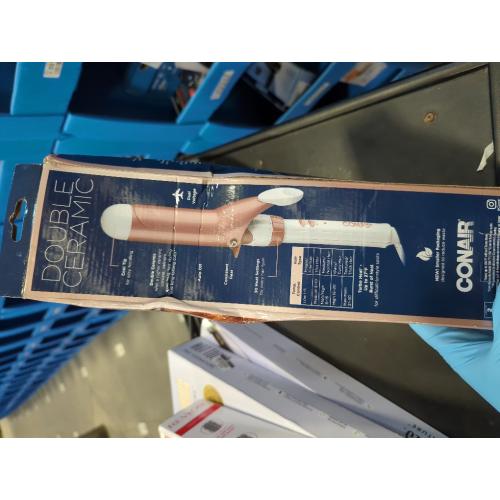 Conair Double Ceramic 1 1/2-Inch Curling Iron, 1 ½ inch barrel produces soft waves – for use on medium and long hair