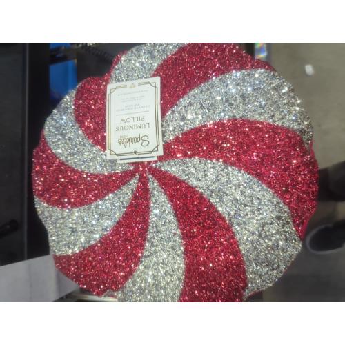 Sparkles Home Luminous Peppermint Pillow