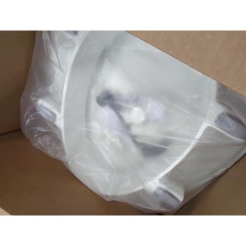 Size 3 BEMIS Assurance Elongated Plastic Closed Front Toilet Seat in White Never Loosens, raised 3