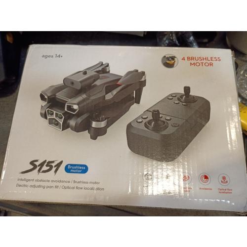 S151 Drone with Camera, Electrically Adjustable Three Camera, Built-In Optical Flow Positioning, Four-Sided Obstacle Avoidance, Suitable For Beginners, Christmas, Halloween, And Thanksgiving Gifts