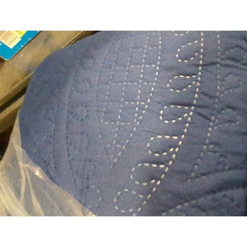 Love's cabin Quilts for Queen Bed Navy Blue Bedspreads - Soft Bed Summer Lightweight Bedspread Comforter - Modern Style Coin Pattern Coverlet for All Season - 3 Pieces (1 Quilt, 2 Pillow Shams)