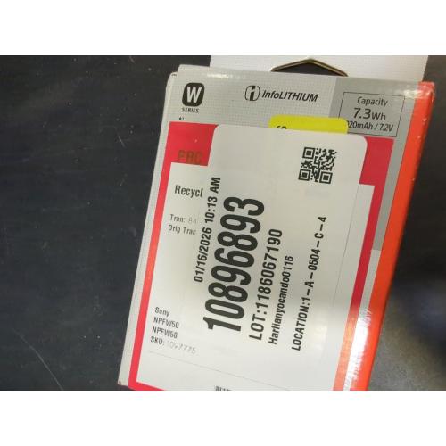 Sony NP-FW50 InfoLithium Rechargeable 7.3Wh 1020mAh Battery