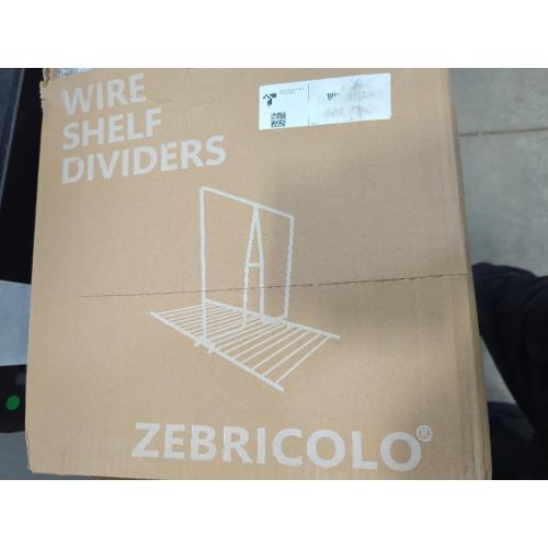 shelf dividers, create 40% more closet space, Set of 8, 12 inch wire shelf dividers, closet organizers and storage,supremely sturdy,closet shelf organizer,Will not break,closet dividers,No Tool,White