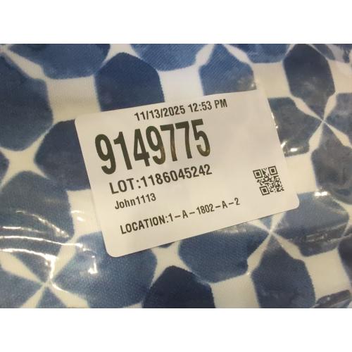 Set of 2 Size 18x18 Color Blue and White Outdoor/Indoor Throw Pillows, Pack of 2 Waterproof Decorative Throw Pillows with Inserts, 18”x18” Square Pillows for Bed, Couch, Sofa and Patio Furniture