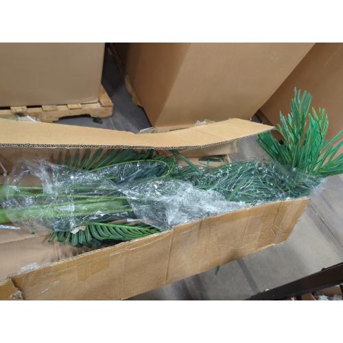 Artificial Palm Tree 6ft, Fake Tree with White Planter, Faux Tropical Areca Palm Silk Floor Plant with 18 Realistic Leaves for Home Office Indoor Outdoor Decor.