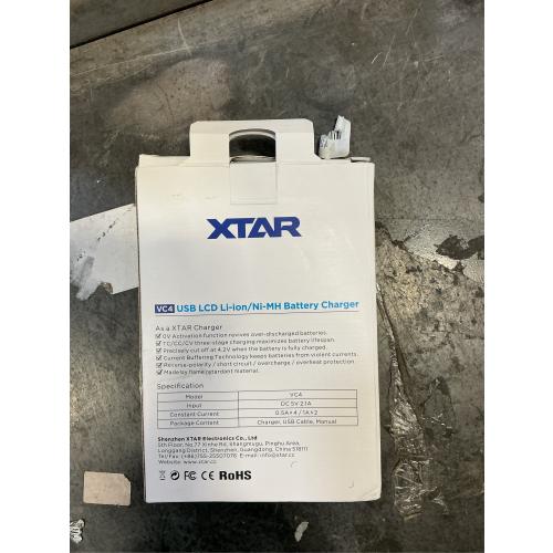 XTAR VC4 Universal Battery Charger - LCD Display, 4 Slots for 18650 Batteries