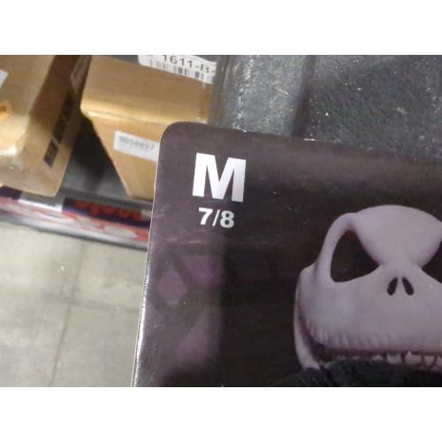 Size M 7-8 Color Black Disney Men's Nightmare Before Christmas Slippers - Jack Skellington