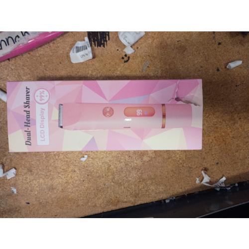 Bikini Trimmer for Women 2in1 High Power Epilators Hair Removal Waterproof Electric Razors Women's Electric Razor Pubic Hair Trimmer Shaver for Women for Ladies Pubic, Face, Underarms, Legs (Pink)