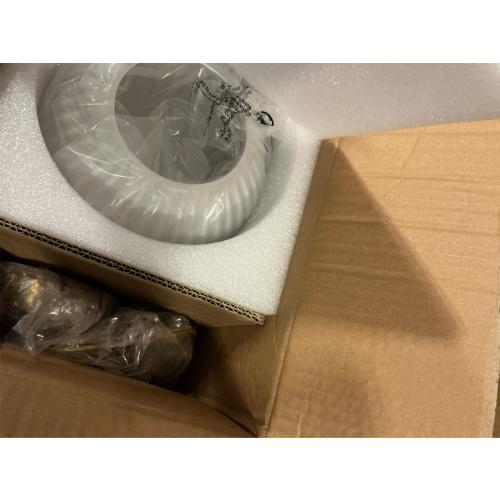 KCO Lighting Mid Century 1-Light Globe Pendant Light Industrial Vintage Brass Gold Pendant Lighting Fixture Kitchen Island Adjustable White Glass Hanging Ceiling Lights