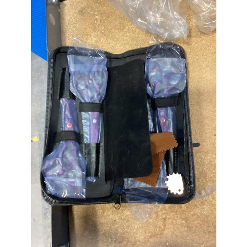 Purple Dragon Professional 7.0 inch 4PCS Pet Grooming Scissors Kit Japan Premium Steel Straight & Curved & Thinning Blade Dog Hair Cutting Shears Set with Case