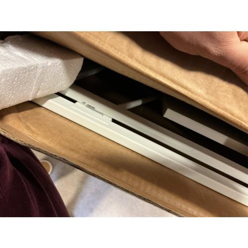 Harper white 100*50*72 cm Folding Desk White Desks, Foldable Computer Desk Spaces Saving Writing Table for Bedroom, Home Office, Dorm, Apartment, Kids