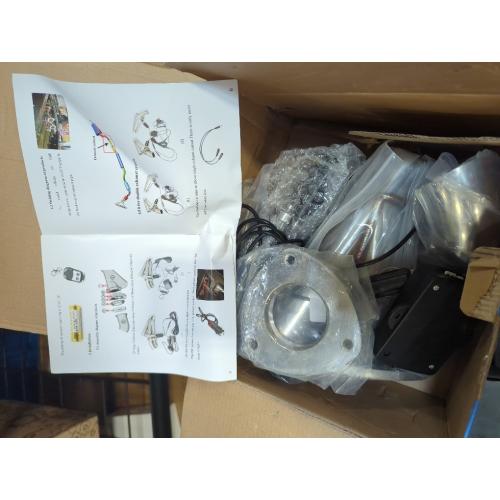 2.5 Inch Electric Exhaust Cutout with Elbow Valved Muffler Valvetronic Exhaust Valve Kit