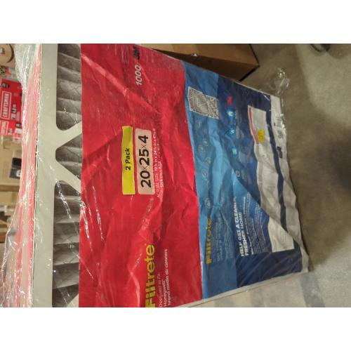Filtrete 20 x 25 x 4 MERV 11 1000 MPR Allergen Defense Electrostatic pleated Air Filter 2 -Pack