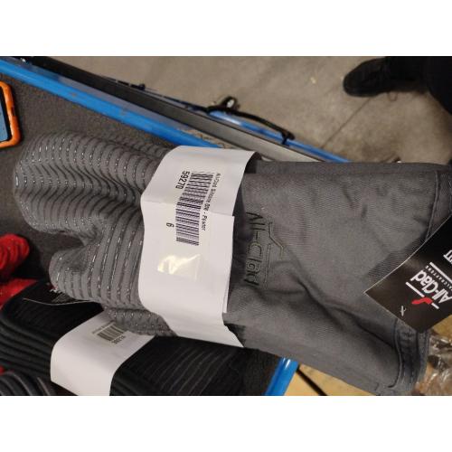 All Clad Silicone Oven Mitt: Heat Resistant up to 500 Degrees - 100% Cotton & Silicone, 14x7 Oven Mitt for Kitchen and Barbeque, 6-Pack, Pewter