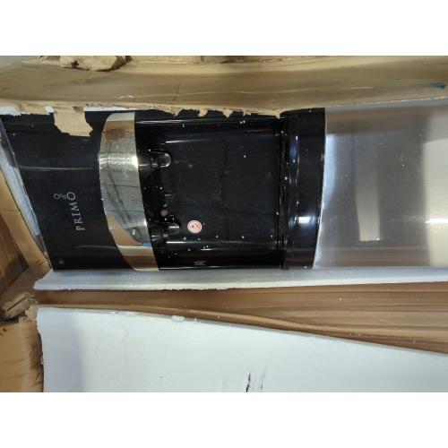 Primo Bottom-Loading Self-Sanitizing Water Dispenser - 2 Temp (Hot-Cold) Water Cooler Water Dispenser for 5 Gallon Bottle w/Child Safety Lock, Black and Stainless Steel