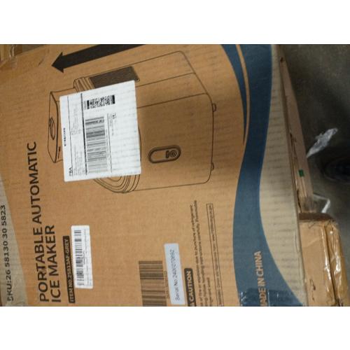 Kismile Ice Maker Countertop, Portable Ice Cube Maker Machine with 1.5L Detachable Water Tank, 33Lbs/Day, 16Pcs/5Mins, 24H Timer, Self-Cleaning Ice Maker, Ice Machine Maker for Home,Office,Party