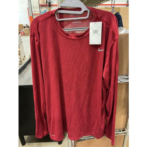 size XXL. Nike Legend Long Sleeve Poly Top-crimson-2xl