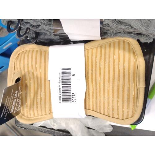 All-Clad Premium Pot Holder & Hot Pad: Heat Resistant to 500 Degrees - 100% Cotton, 10x6.25 Hot Pad for Kitchen and Barbeque, (6-Pack), Cappuccino