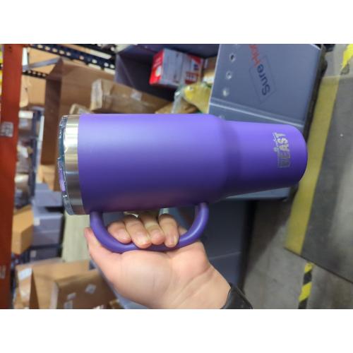 Beast 42 oz Tumbler Stainless Steel Vacuum Insulated Coffee Ice Cup Double Wall Travel Flask (Deep Purple)